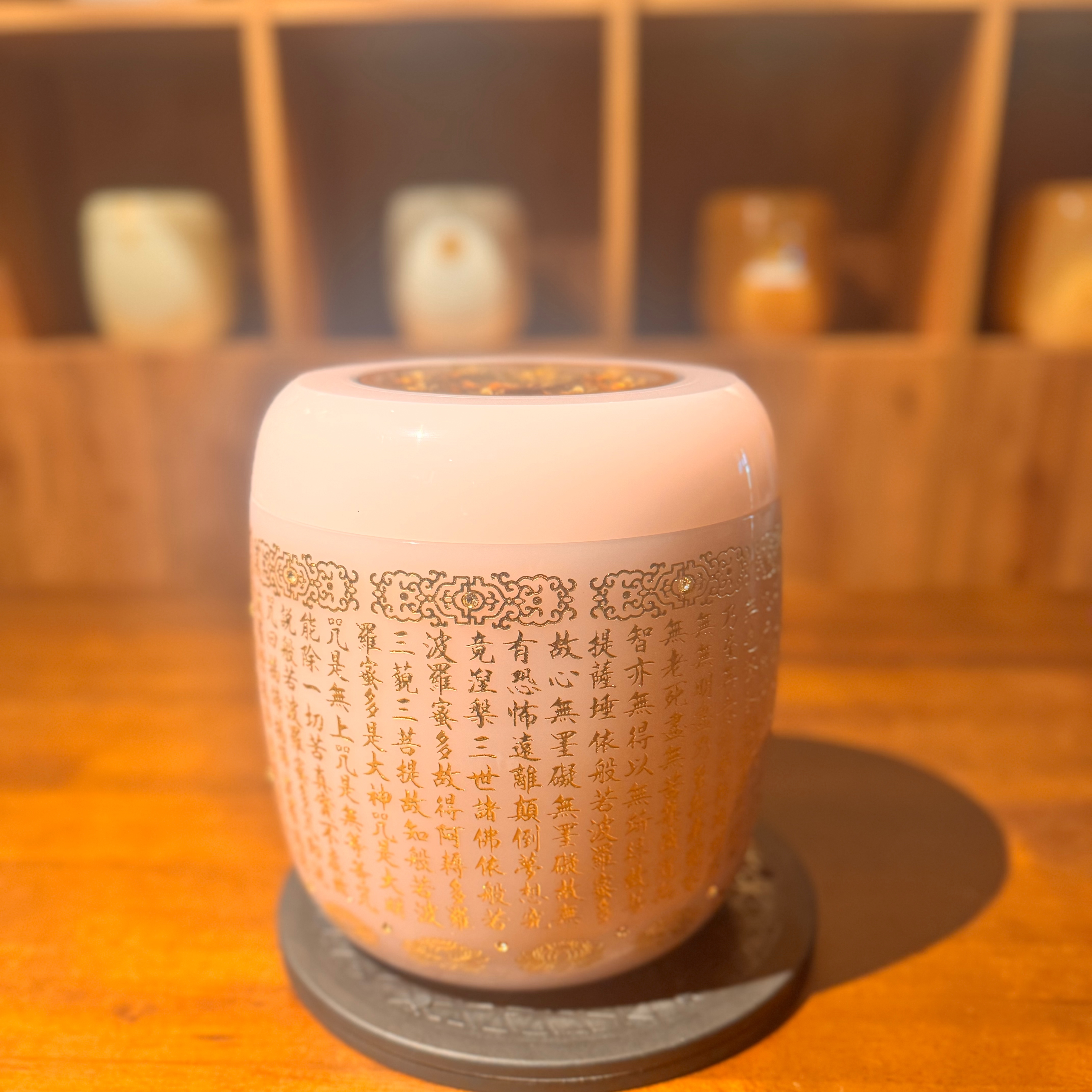 九品蓮花粉琉加玫瑰金內膽2