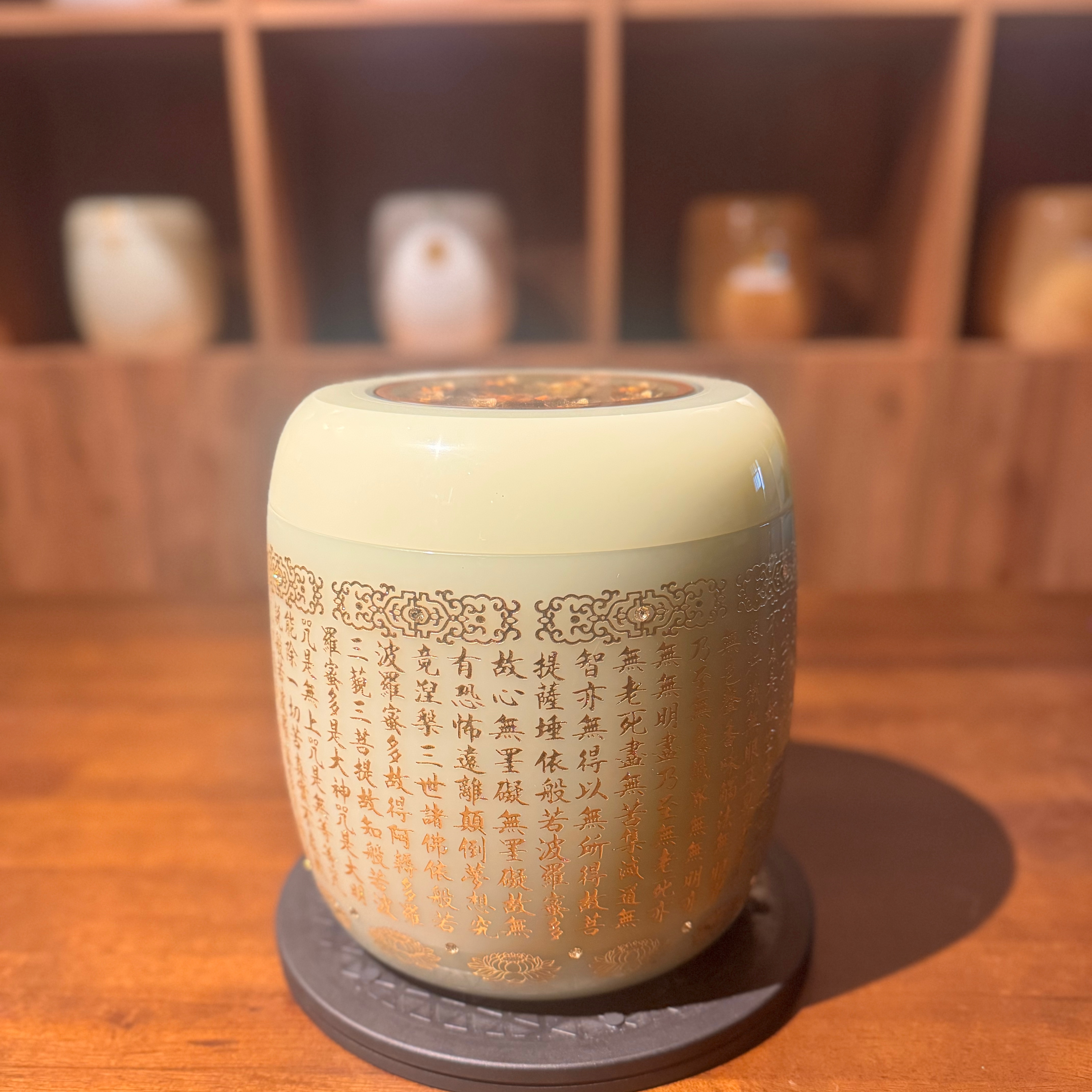 九品蓮花青琉加玫瑰金內膽2